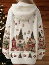 Women's Winter Christmas Warm Knitted Hoodie Sweater Coat d753