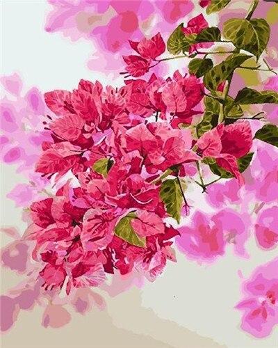 

Pink Rose Floral – Paint By Numbers - 40*50CM, 501 Original
