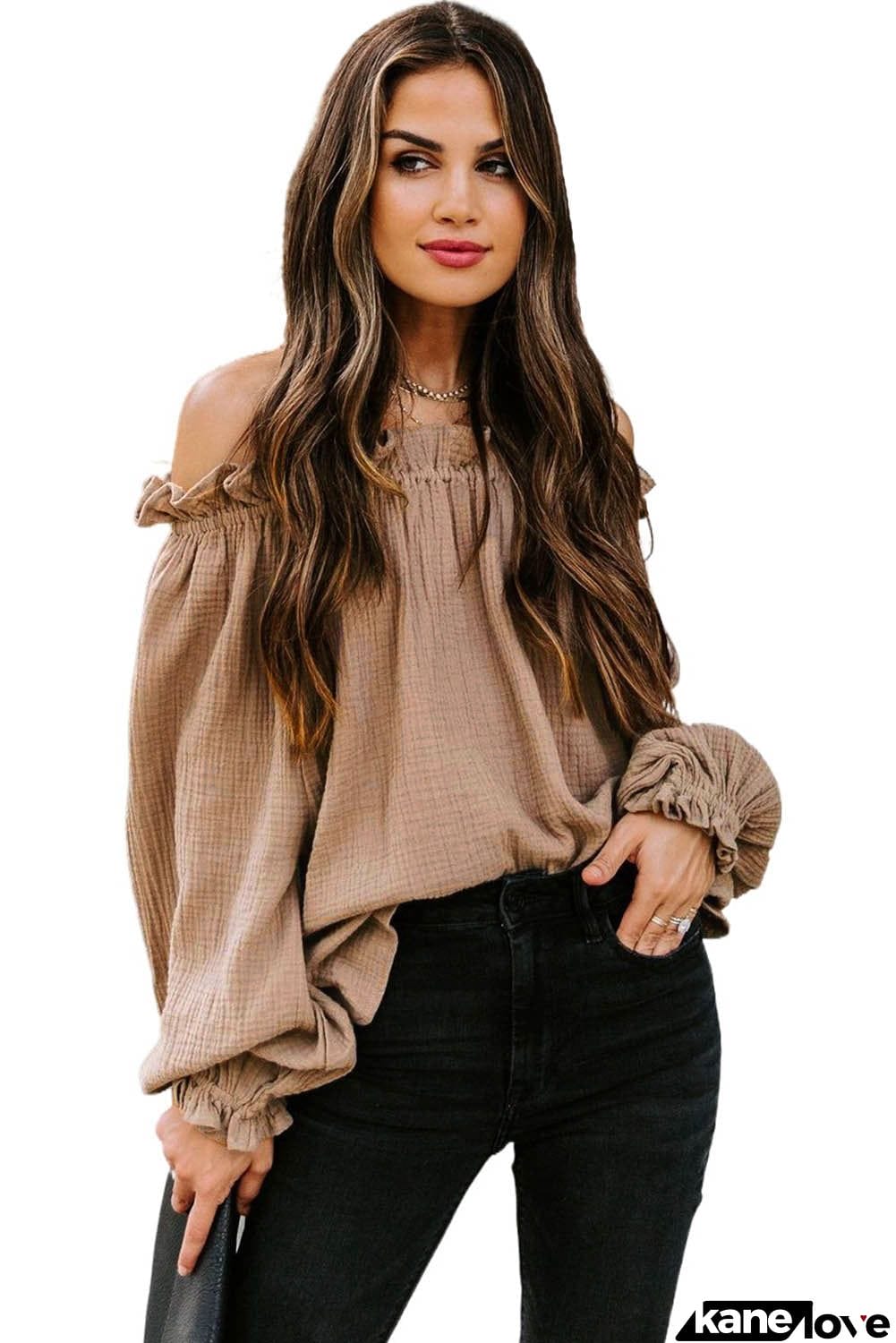 Off-the-shoulder Ruffle Top