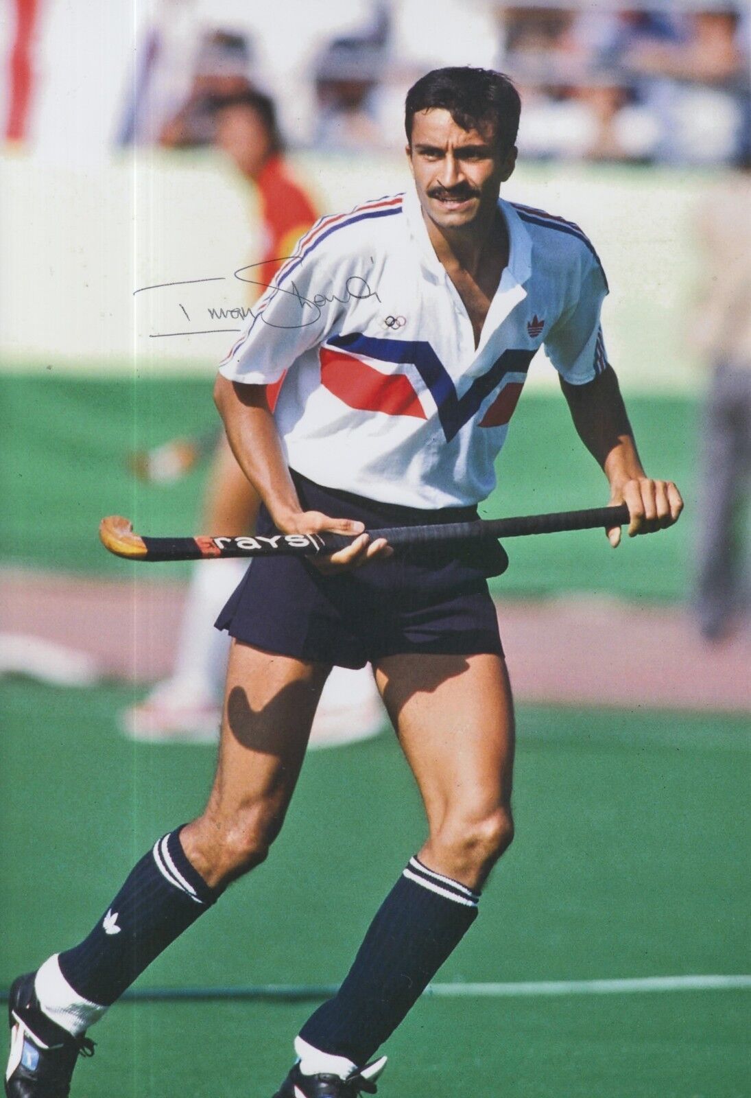 Imran Sherwani Hand Signed Olympics 12x8 Photo Poster painting 1.