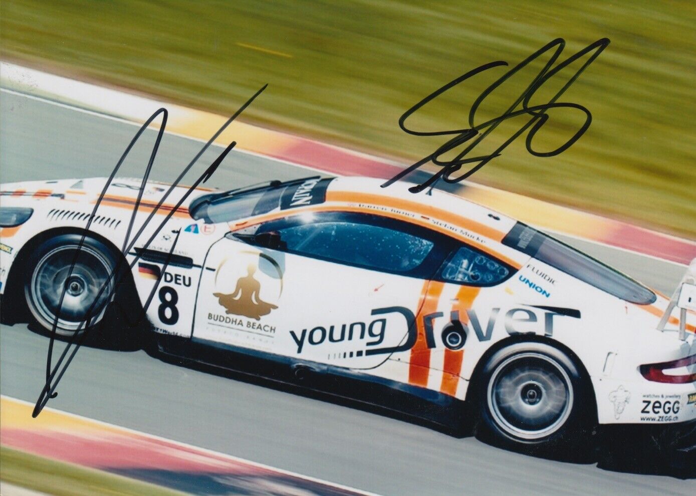 Turner, Mucke Hand Signed 7x5 Photo Poster painting - Aston Martin Autograph 2.