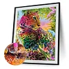 Diamond Painting -5D Full Round Drill Color Panther Animal