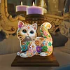 Kitten-Diamond bougeoir-diamant ornement de bureau