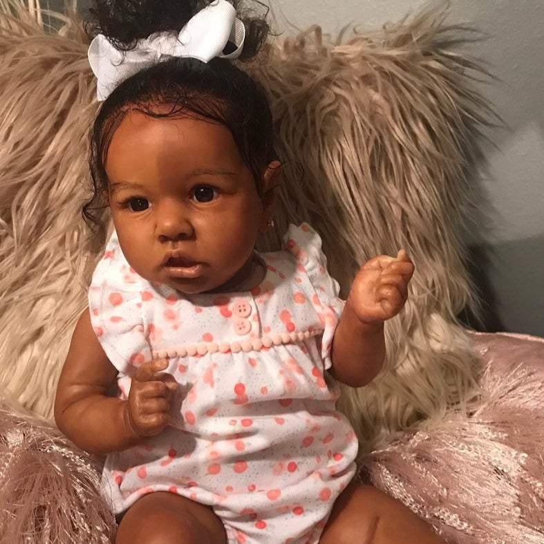 Realistic African American 20'' Sutton Lifelike Black Reborn Baby Doll