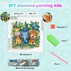 DIY Partial Special Shaped Drill Diamond Painting-Lion