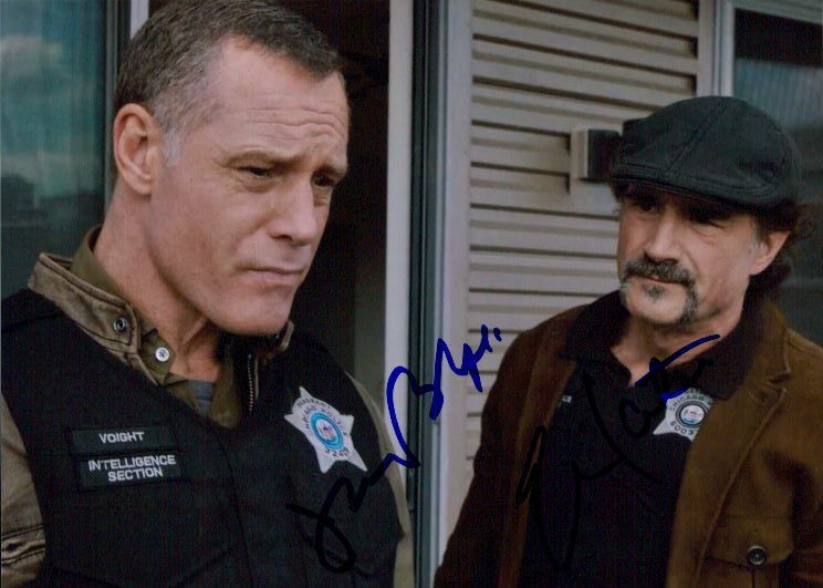 Chicago P.D. (Jason Beghe & Elias Koteas) signed 8x10 Photo Poster painting In-person