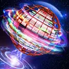 TOMZON A32 Flying Toy, Flying Orb Ball Hover Ball Outdoor Flying Galaxy Ball with RGB LED Light Spinner, Mini Drone Boomerang Nebula Orb Soring UFO