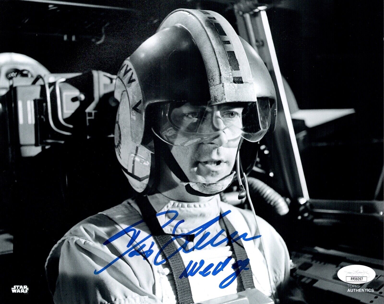 DENIS LAWSON Signed 8x10 Star Wars A NEW HOPE WEDGE ANTILLES Photo Poster painting JSA COA