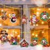 10Pcs Christmas Diamond Painting Photo Frame Hanging Pendant for Xmas Tree