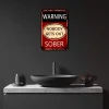 Warning Nobody Gets Out Sober - Vintage Metal Signs(12*16Inch)   - Warning