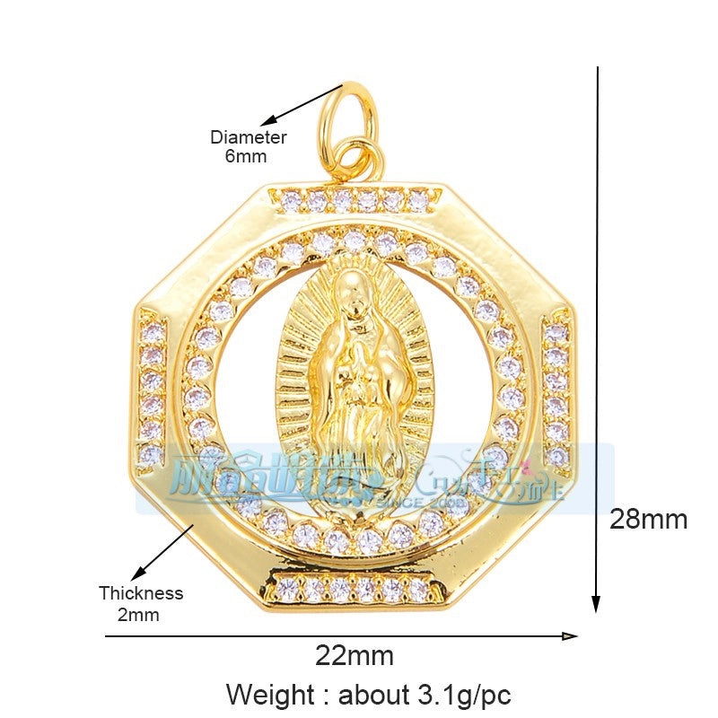 1 Piece 17*24mm 20 * 23mm Copper Human Pendant Jewelry Accessories