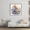 Bunny In Flowers - 18CT Stamped Cross Stitch 25*25cm/9.84*9.84in