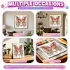 Red Butterfly DIY Partial Drill Special Shape Diamond Painting Kit 30x30cm
