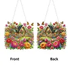 (US Only)Garden House 2D Flat DIY Diamond Art Pendant Home Wall Decoration Crafts