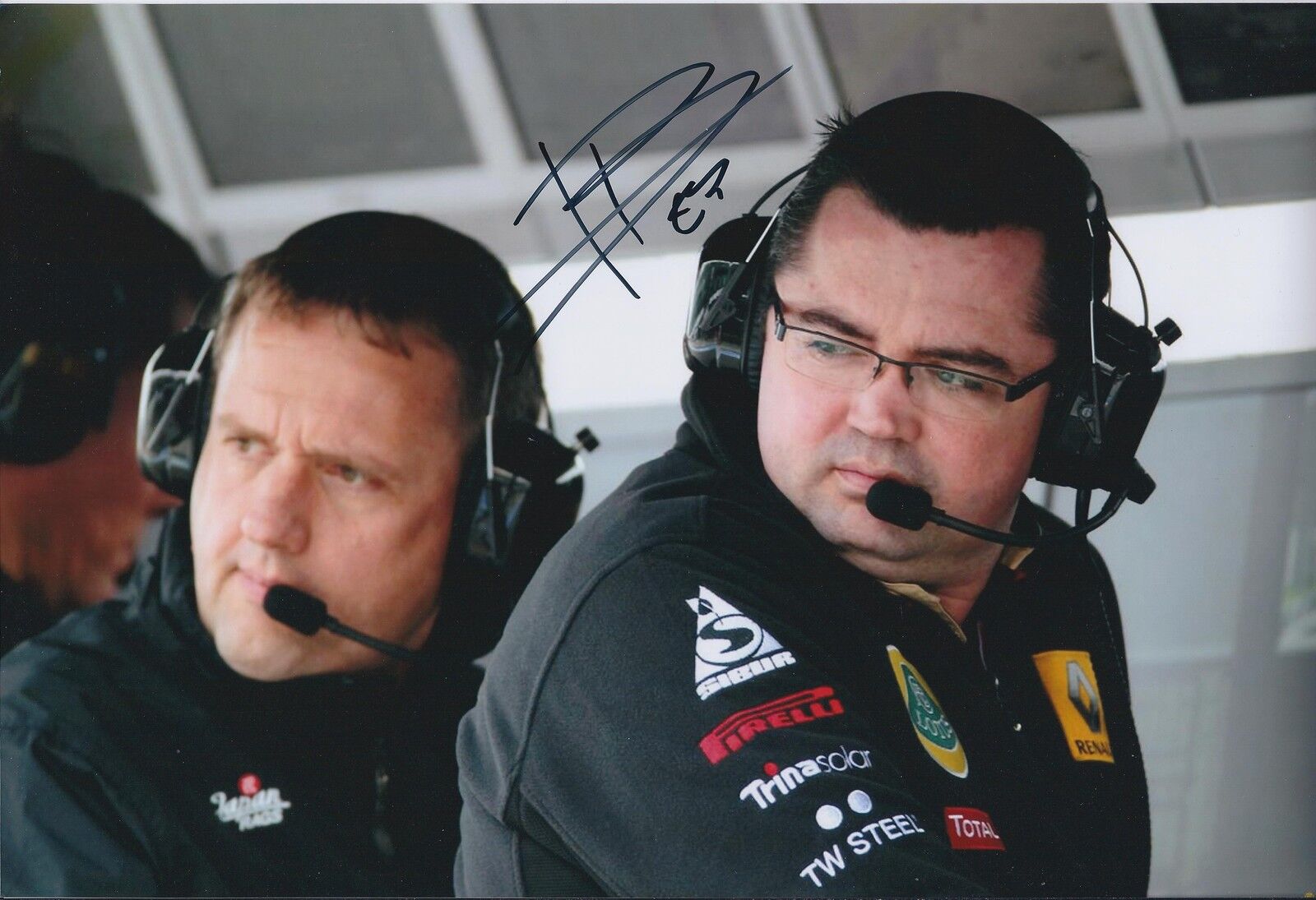 Eric BOULLIER F1 12x8 Signed Photo Poster painting LOTUS Team Principal Autograph AFTAL COA