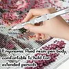 Resin Diamond Painting Point Drill Pen with 4 Various Tips Painting Arts 5D Point Drill Pen Diamonds Art Points Drills Pens for Nail Arts Rhinestone Decorations Cross-Stitch (White)