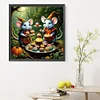 Diamond Painting -DIY Round Drill Forest Mouse Tea Party