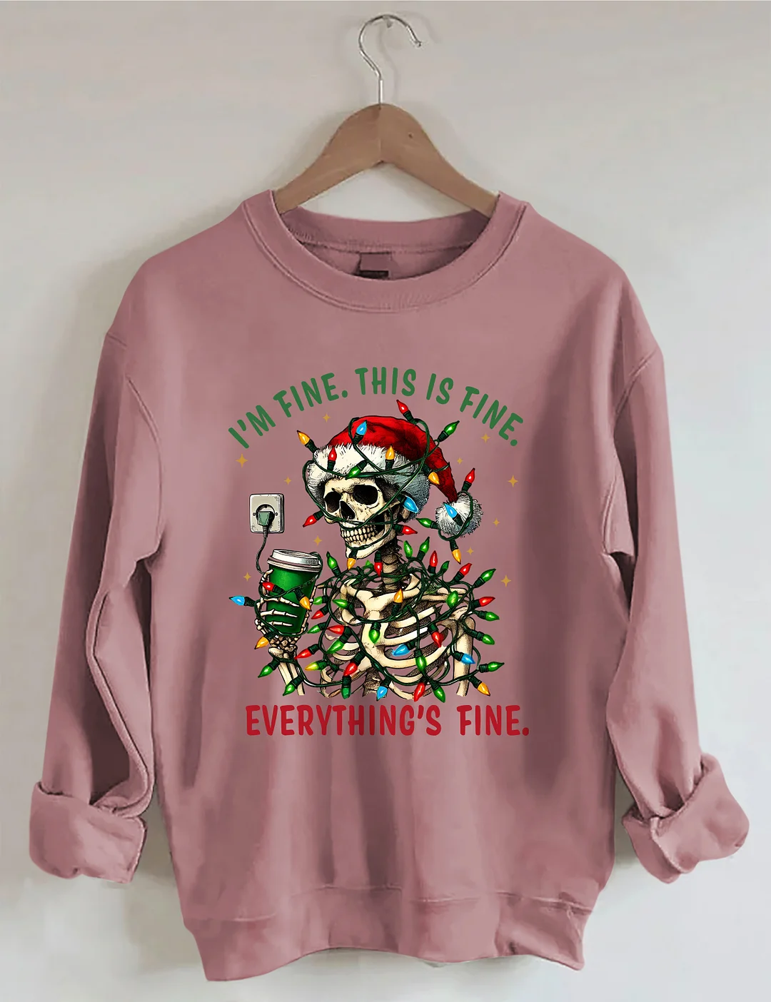 I'm Fine This Is Fine Everything&rsquo;s Fine Sweatshirt