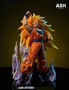 GROS Scale Super Saiyan 3 Son Goku - Dragon Ball Resin Statue - Ash-Studio