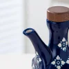 American Retro Floral Ceramic Oil Bottle | A Stunning and Practical Kitchen Seasoning