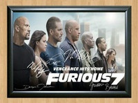 Fast and Furious 7 Cast Signed Autographed Photo Poster painting Poster Print Memorabilia A2 Size 16.5x23.4