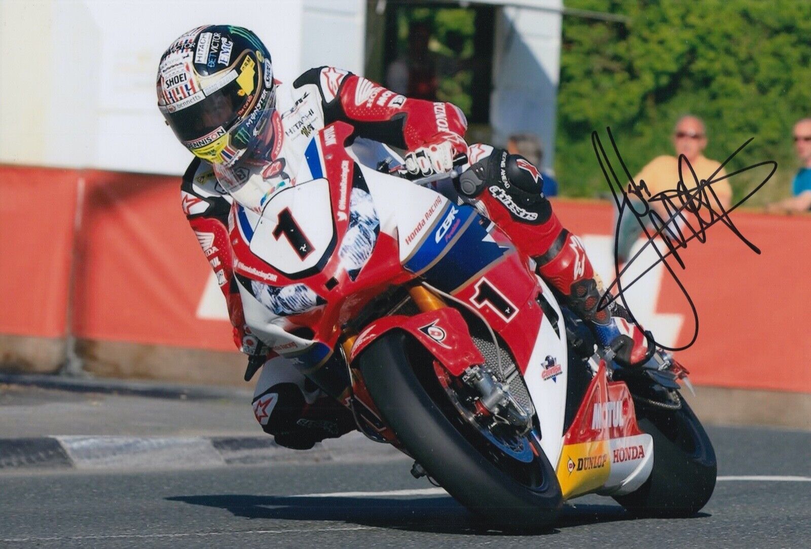 John McGuinness Hand Signed 12x8 Photo Poster painting Isle of Man TT Autograph