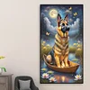 Diamond Painting-DIY Full Round Drill Gundog(70*40 CM)
