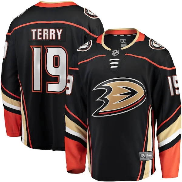 Troy Terry Anaheim Ducks Fanatics Branded Home Team Breakaway Player Jersey - Black