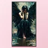 (Big Size)Fallen Angel - 11CT Stamped Cross Stitch - 40*70cm - Halloween