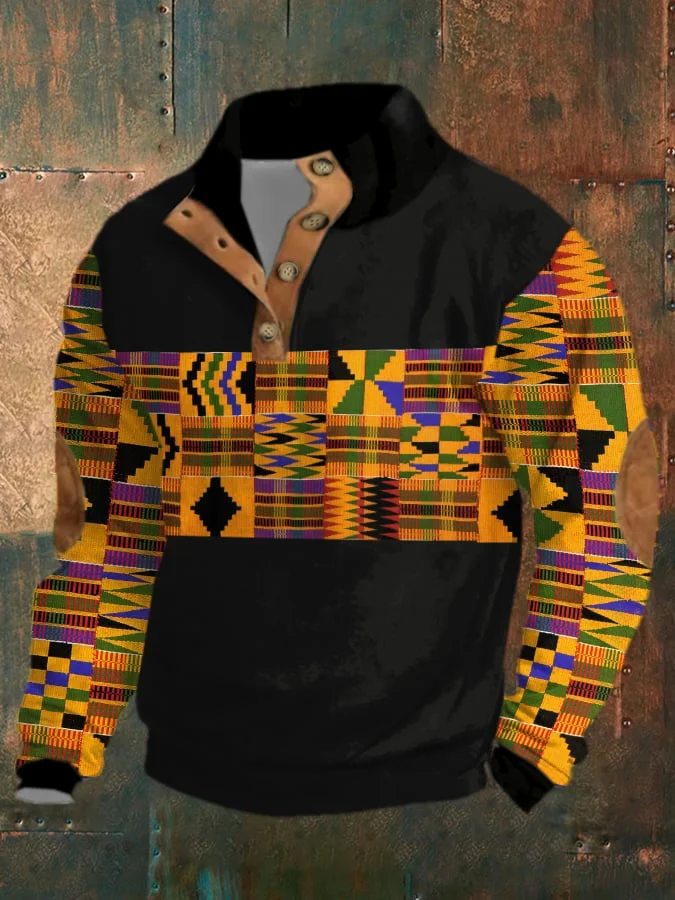 Men'S Casual Printed Long Sleeve Sweatshirt 
