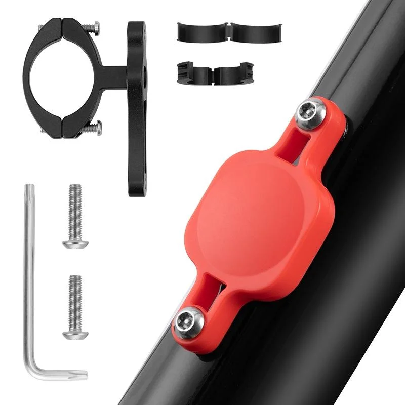 Bicycle Tracker Anti-Lost Cover for AirTag, Color: 4634 Red