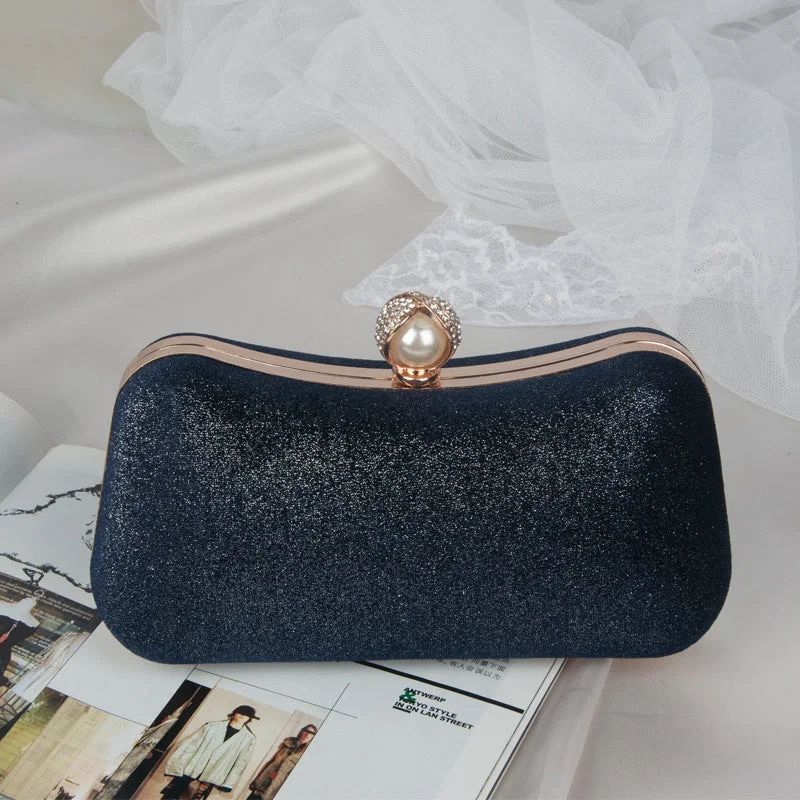 Vintage Clutch Bag Bronzing Velvet Party Bag