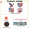 4pcs America 250th Anniversary DIY Diamond Art Magnets Kit Diamond Art Refrigerator Magnet Rhinestones Refrigerator Magnetic Sticker for Adult Beginners DIY Home Office Decor (01)