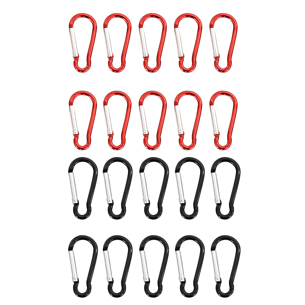 

10pcs Travel Backpack Carabiner Hiking Camping Spring Hang Clip Hook Buckle, Black, 501 Original