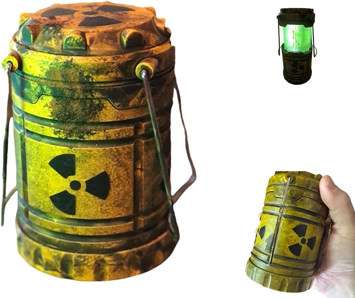 Miniature Nuclear Reactor Lantern/lamp, Portable Camping Lantern, Collapsible Camping Lantern, Funny Lamp for Bedroom, Lantern Centerpieces for Tables, Funny Lamp