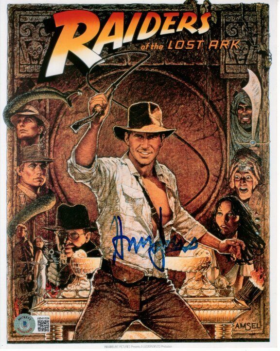 HARRISON FORD signed 8x10 INDIANA JONES Photo Poster painting Beckett BAS LOA