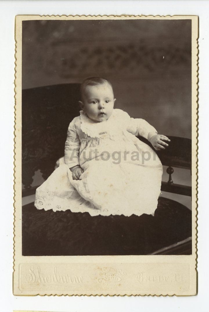 19th Century Children - Original 19th Century Cabinet Card Photo Poster painting - Barre, VT