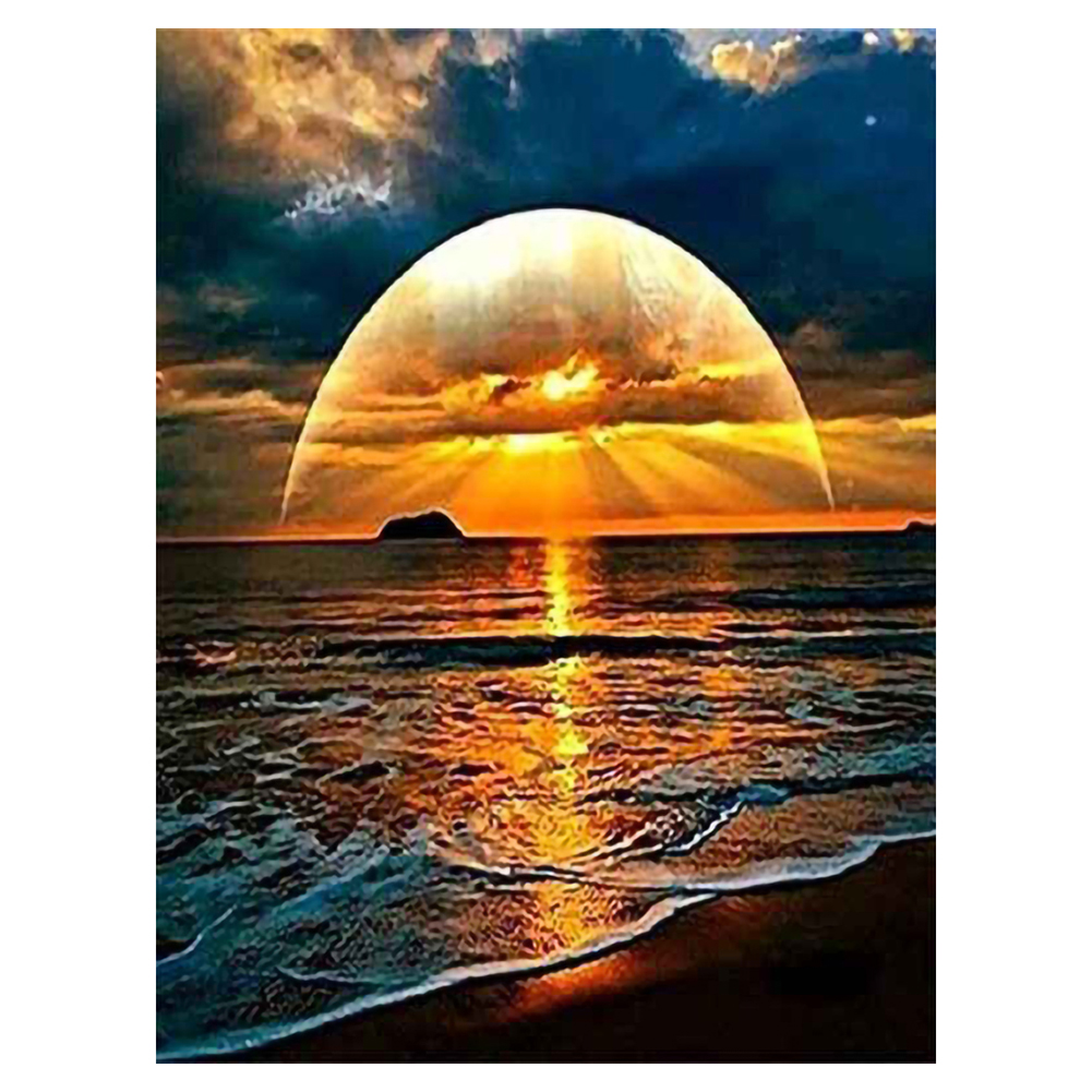 

Scenery - 11CT Stamped Cross Stitch - 40*50CM, 501 Original