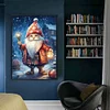 >SALE<Full Embroidery Cotton Thread 11CT Printed Christmas Gnome Cross Stitch 40x60cm