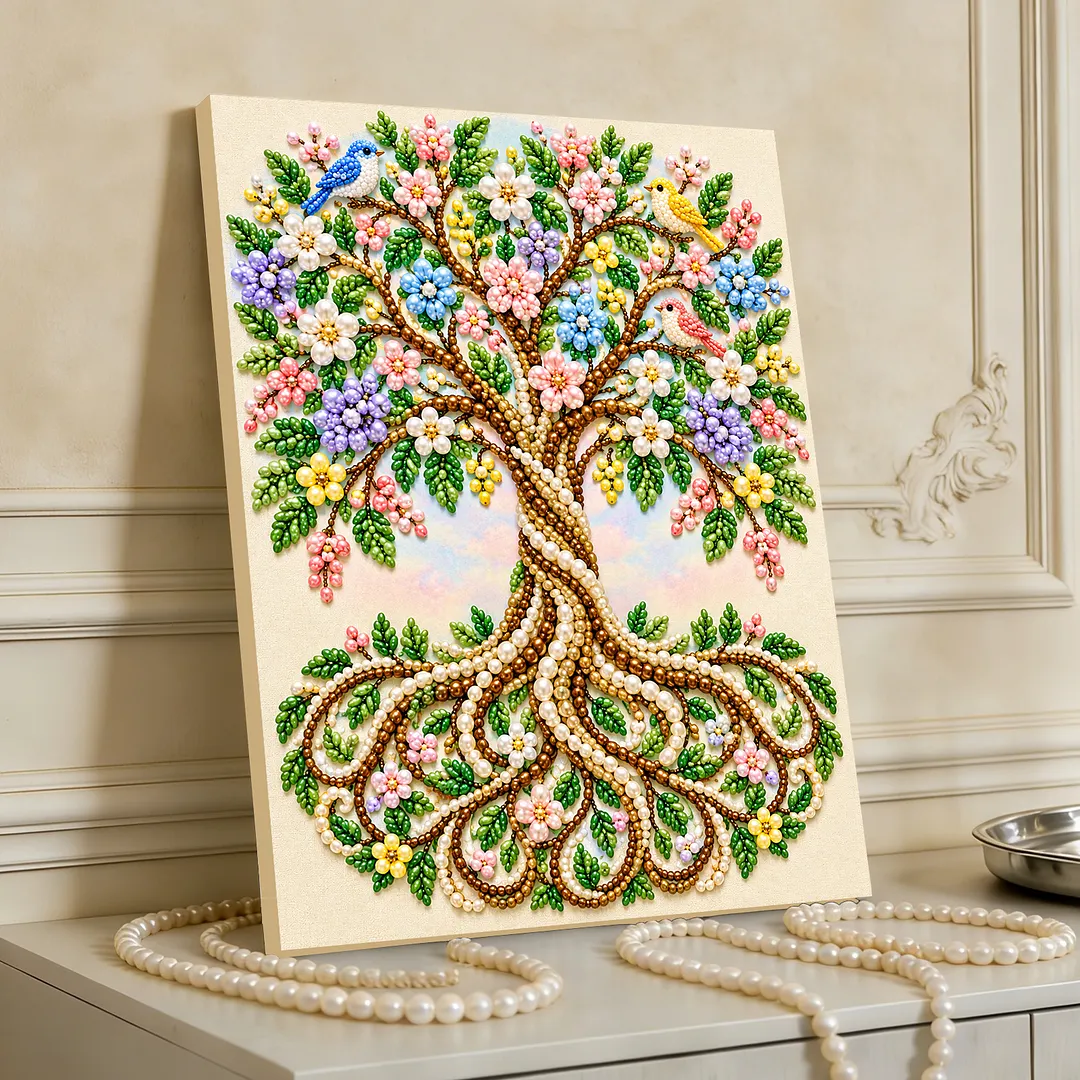 Pearl Painting Kit for Adults Tree 11.81x15.75in