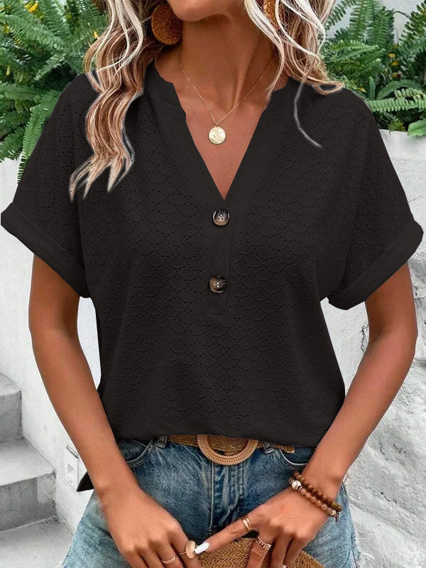 Women Long Sleeve V-neck Graphic Floral Printed Top