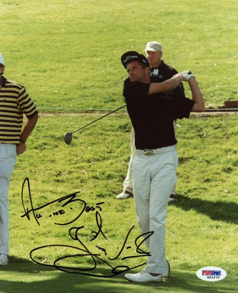 Jesper Parnevik Golf Signed Authentic 8X10 Photo Poster painting Autographed PSA/DNA #M42470