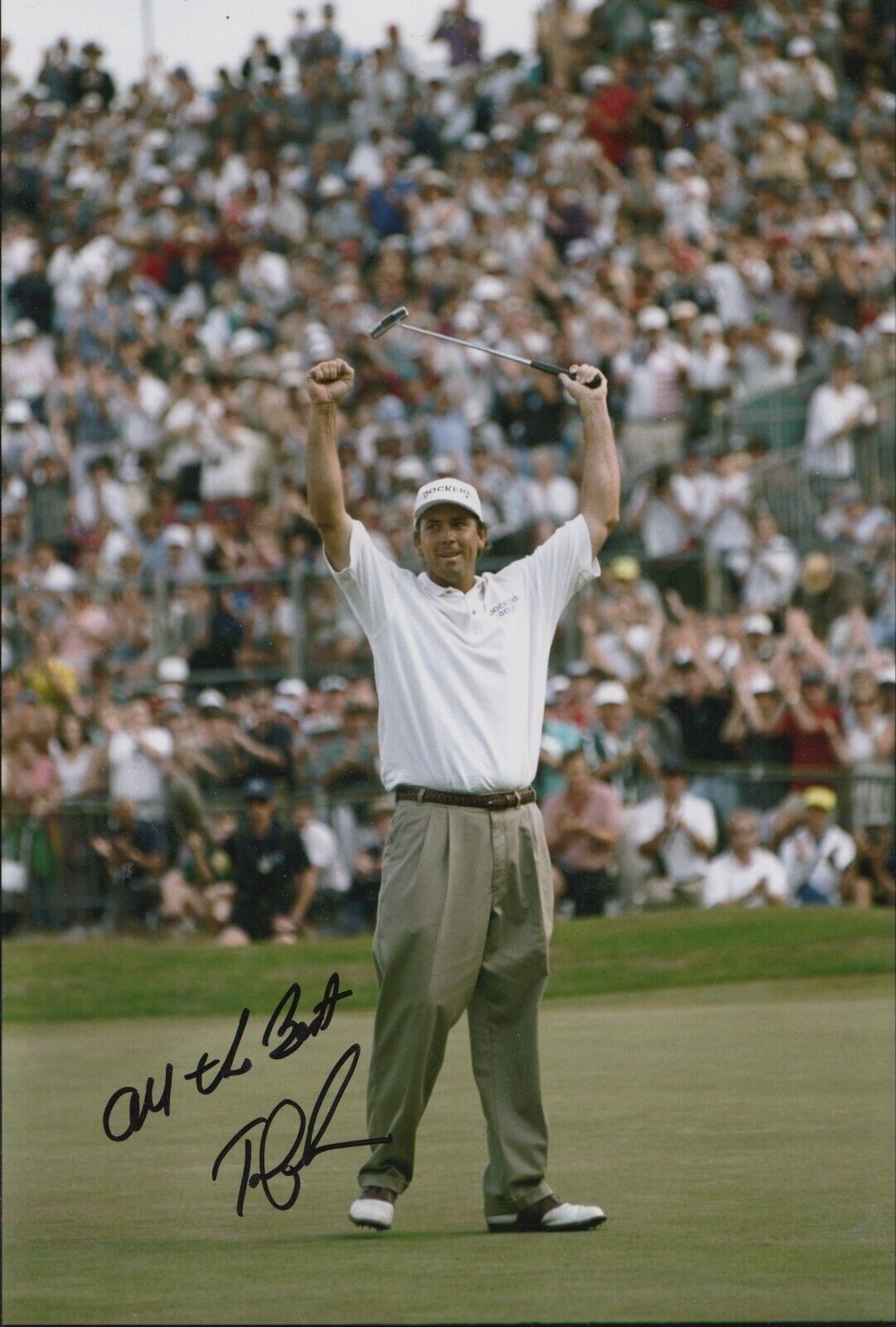 Tom Lehman Hand Signed 12x8 Photo Poster painting - Golf Autograph.