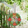 Christmas Wreath with Keychain & Lamp Belt - 5D DIY Craft Pendant - 27.5*26.8CM
