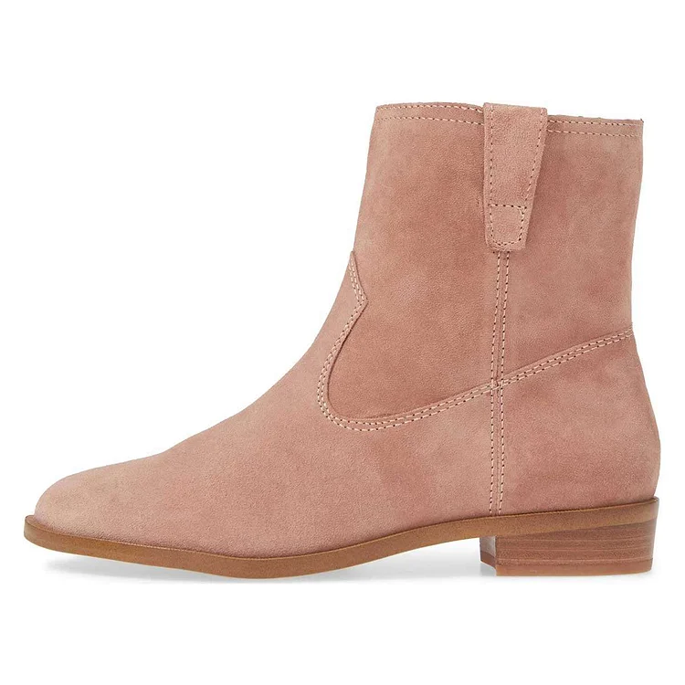 Blush suede sale boots