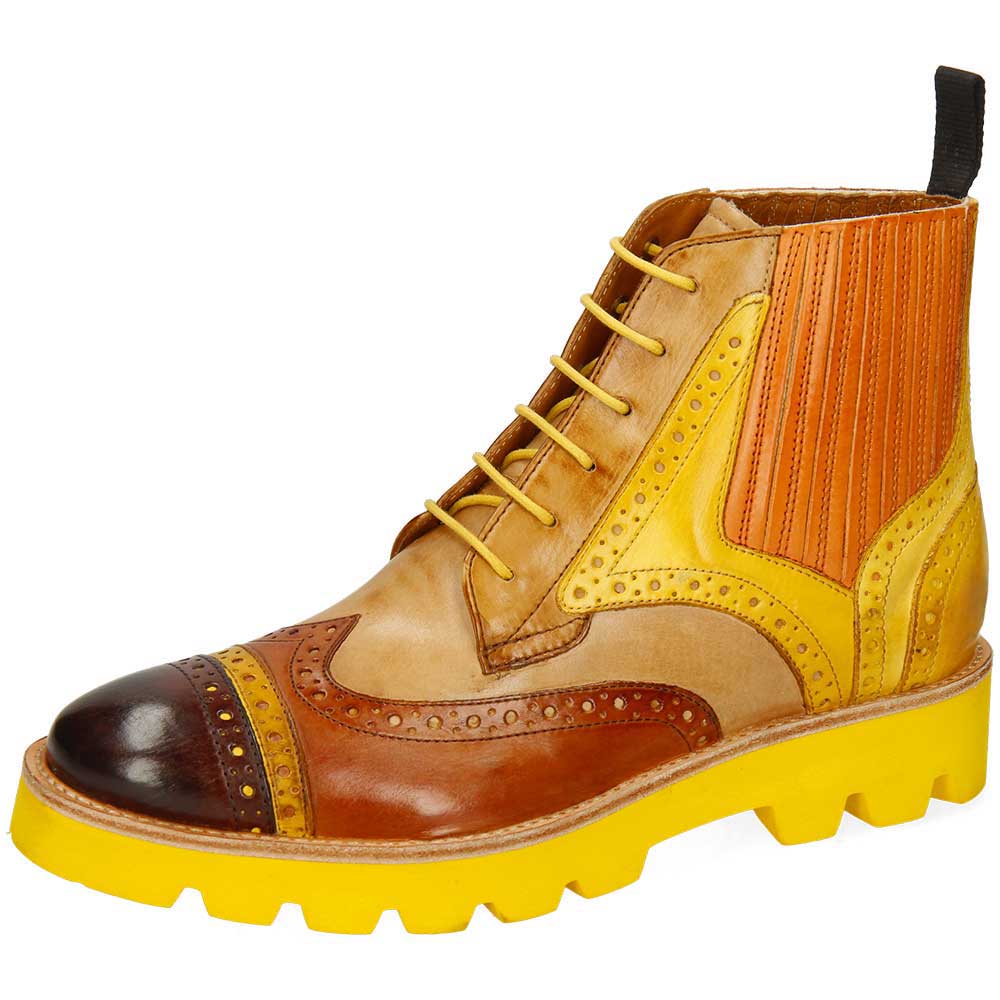 Brown Round Toe Chunky Heel Lace-Up Platform Oxford Shoes Nicepairs