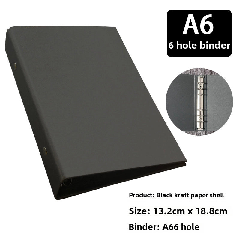 Retro Kraft Paper A4 Shell Custom Loose-leaf Book Sub-data Book Photo Album Binder Notebook Cover LOGO