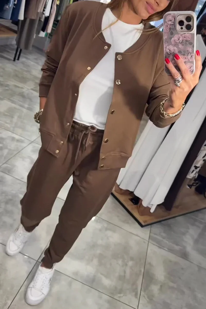 2025 New Button Jacket + Pants