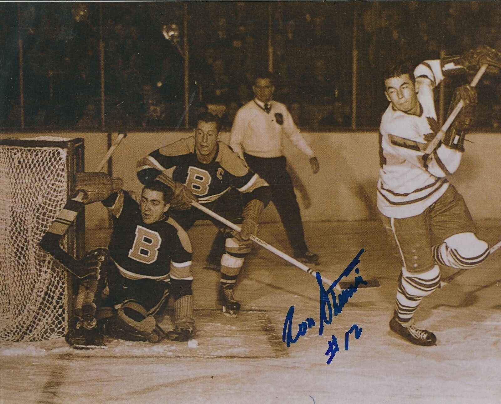 Signed 8x10 RON STEWART Toronto Maple Leafs Autographed Photo Poster painting - COA