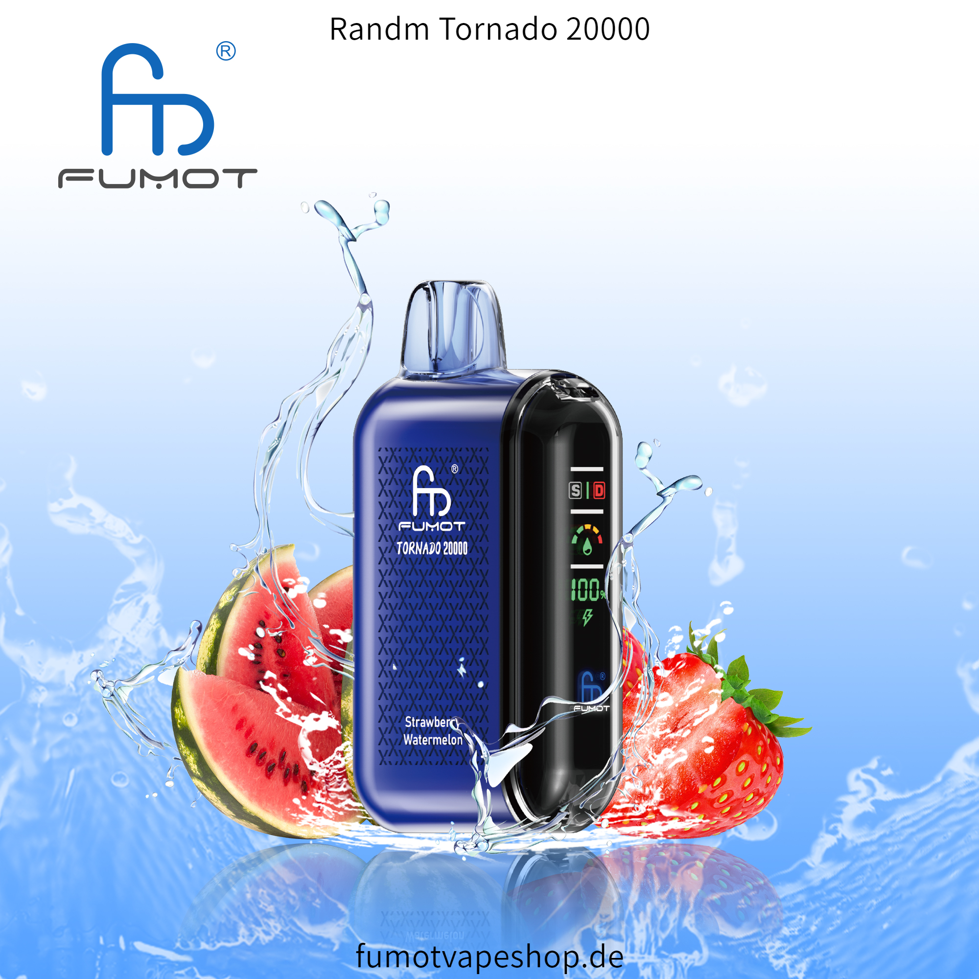 Randm Tornado 20000 Erdbeere Wassermelone  fumotvapeshop